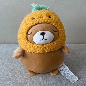 NWOT Miniso Mini Family Fruit Costume Series Plush Toy Pineapple Bear 8"